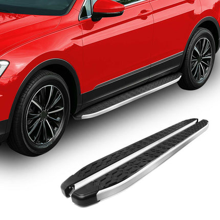 Alu Trittbretter Seitenschweller für Land Rover Freelander LN 1997-2006 Schwarz