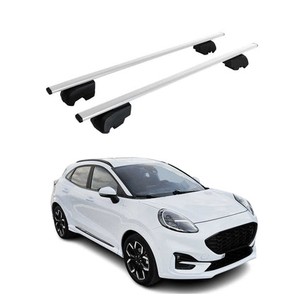 Dachträger Gepäckträger für Ford Puma 2019-2026 Grundträger ABE Metall Silber