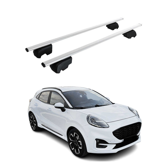 Dachträger Gepäckträger für Ford Puma 2019-2026 Grundträger ABE Metall Silber