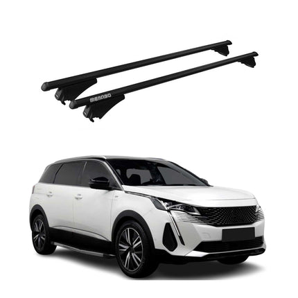 Menabo Dachträger Grundtäger für Peugeot 5008 mk2 2020-2024 FL 75kg Alu Schwarz