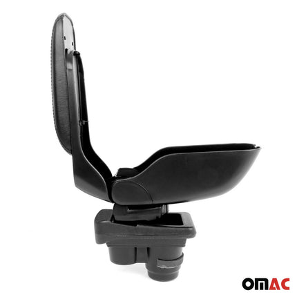 Mittelarmlehne Armlehne für VW Caddy 2003-2020 Touran 2003-2015 PU-Leder Schwarz