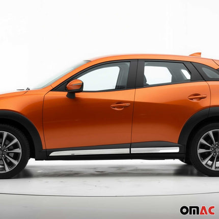 Seitentürleiste Türleisten Türschutzleiste für Mazda CX-3 2015-2021 Edelstahl 4x