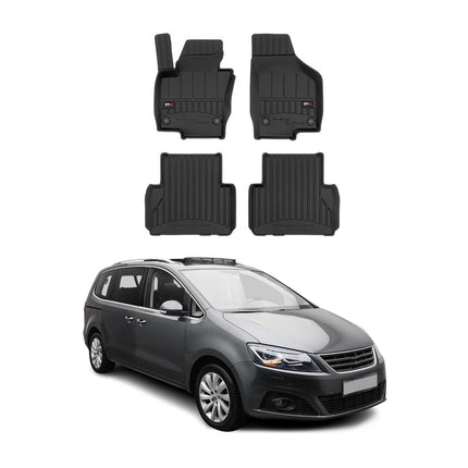 OMAC Gummi Fußmatten für Seat Alhambra 2010-2020 Premium TPE Automatten 4tlg