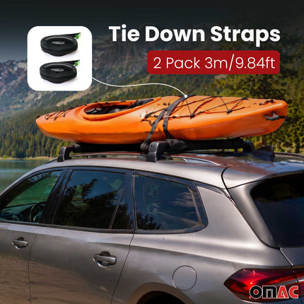 Dachträgerauflagen Surfbretträger Windsurf Pad Dachträger Kanu Kajak 48cm 2x SET