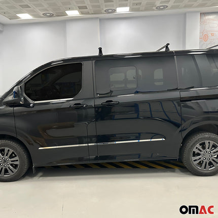 Seitentürleiste Türleiste für Ford Transit Tourneo Custom 2023-2026 Edelstahl 5x