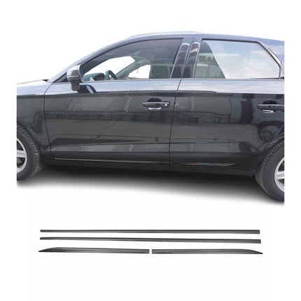 Seitentürleiste Türschutz für Fiat Grande Punto Van 2008-2016 Chrom Dunkel 4x
