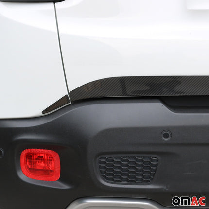 Kofferraumleiste Heckleiste für Jeep Renegade 2014-2024 Echt Carbon Schwarz 3tlg