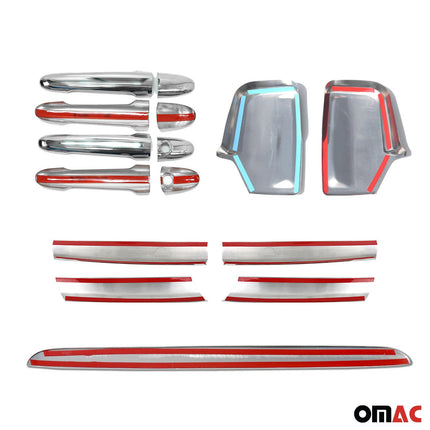 Chrom Spiegelkappen Heckleiste Türgriff Grill für Mercedes Sprinter W906 2006-18