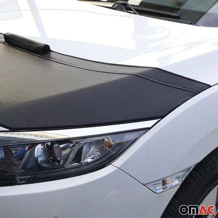 Haubenbra Steinschlagschutz Bonnet Bra für Fiat Tipo 2015-2026 Schwarz Halb