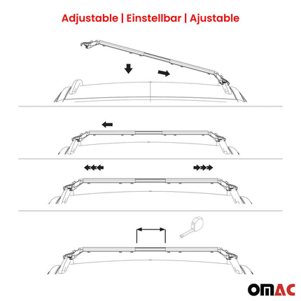 Dachträger Grundtäger für Audi Q7 2005-2015 100kg Aluminium Silber 2x ABE