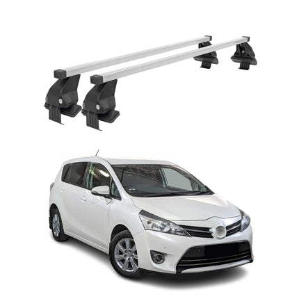 Menabo Dachträger Grundtäger für Toyota Verso S 2010-2017 50kg Stahl Silber 2x