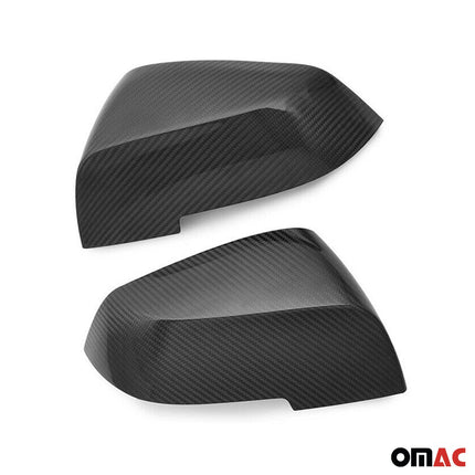 Spiegelkappen Spiegelabdeckung für BMW X1 E84 2013-2015 Echt Carbon Schwarz 2x