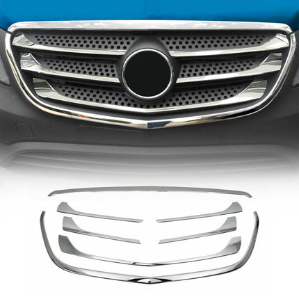 Kühlergrill Leisten Grillleisten für Mercedes V Klasse W447 2014-2019 Chrom 7x