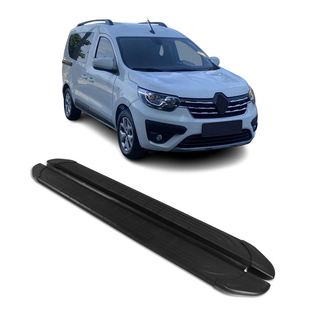 Trittbretter Seitenschweller für Renault Express 2021-2024 Aluminium Schwarz 2x