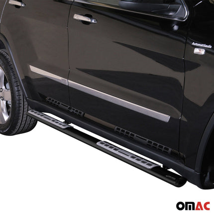 Stahl Seitenschweller Schwellerrohre für Jeep Grand Cherokee 2010-2013 Schwarz