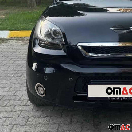 Nebelscheinwerfer Rahmen Umrandung für Kia Soul 2009-2014 Edelstahl Chrom 2tlg