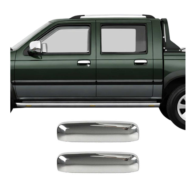 Chrom Türgriff Blende für Nissan Navara 1998-2004 2-Tür Edelstahl 2tlg