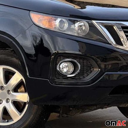Nebelscheinwerfer Rahmen Umrandung für Kia Sorento 2009-2013 Edelstahl Chrom 2x