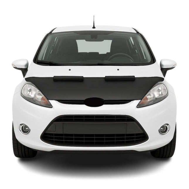Haubenbra Steinschlagschutz Bonnet Bra für Ford Fiesta 6 2009-2012 Schwarz Halb