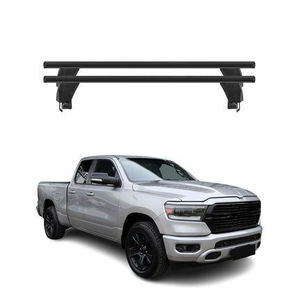 Menabo Dachträger Grundtäger für RAM 1500 2019-2026 50kg Aluminium Schwarz 2 tlg