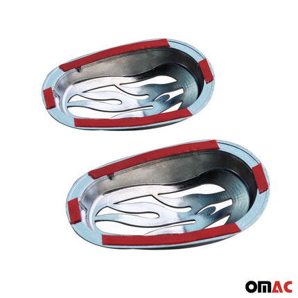 Blinkerrahmen Signalblende Seitenblinker für Fiat Linea 2007-2012 Chrom ABS 2x