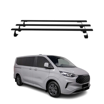 Dachträger Grundtäger für VW Transporter T7 2023-2026 75kg Stahl Schwarz 3 tlg