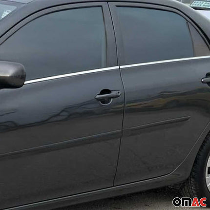 Fensterleisten Zierleisten für Toyota Corolla 2007-13 Stufenheck Edelstahl 4tlg