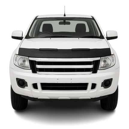Bonnet Bra Haubenbra Steinschlagschutz für Ford Ranger II 2009-2012 Halb Schwarz