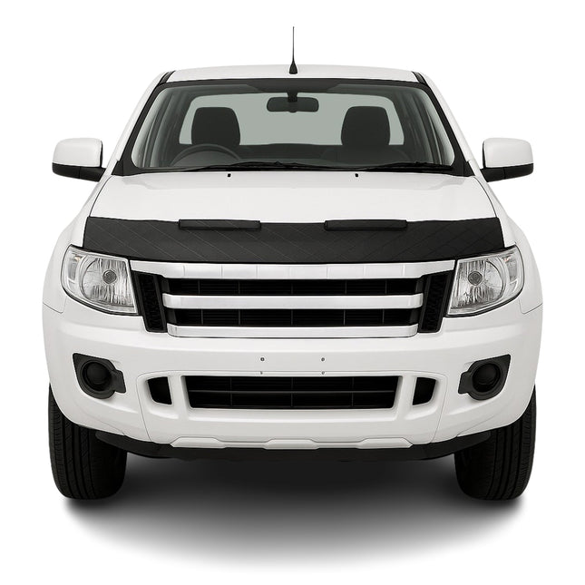 Bonnet Bra Haubenbra Steinschlagschutz für Ford Ranger II 2009-2012 Halb Schwarz