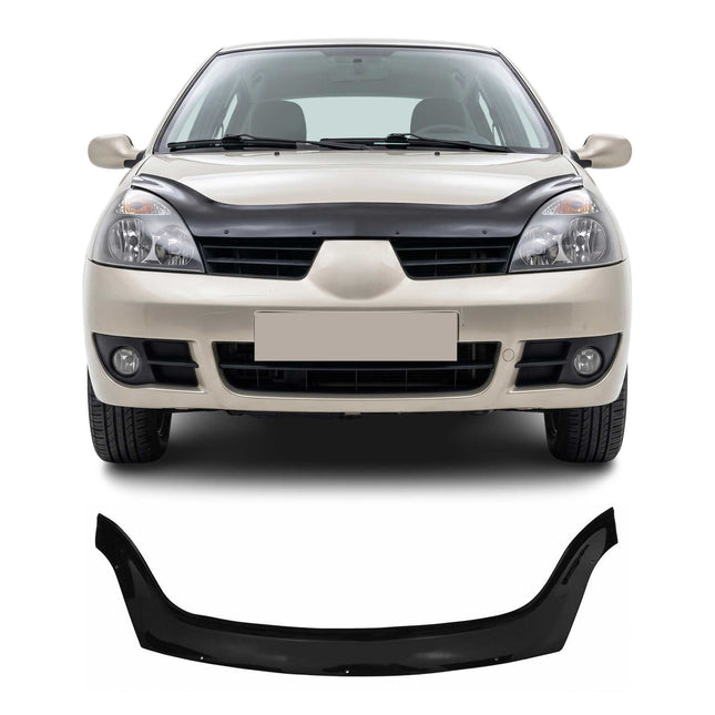 Motorhaube Deflektor Insektenschutz für Renault Symbol 2008-2012 Dunkel