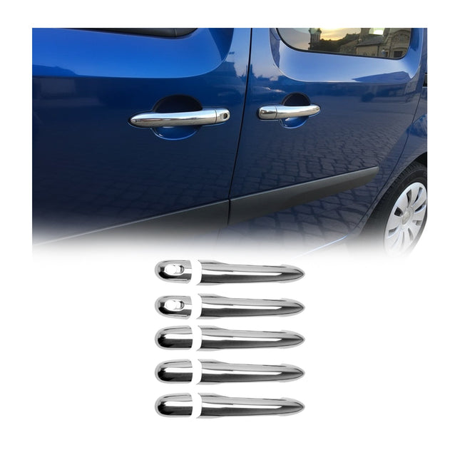 Chrom Türgriff Blende für Renault Kangoo 2007-2021 5-Tür Edelstahl 10tlg
