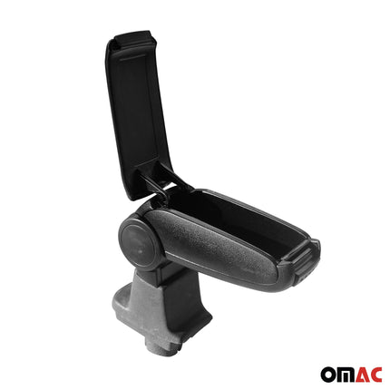 Mittelarmlehne Armlehne für Fiat Grande Punto Evo 2007-2024 PU-Leder ABS Schwarz