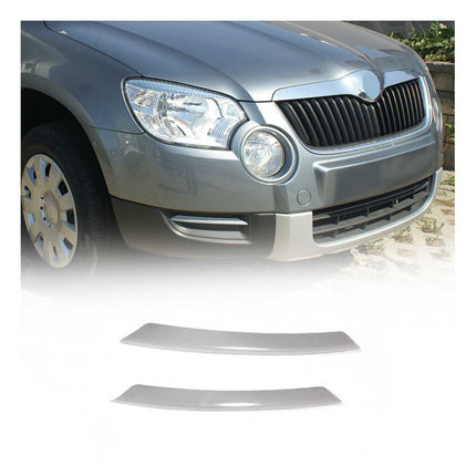 Nebelscheinwerfer Rahmen Umrandung für Skoda Yeti 2010-2013 Edelstahl Chrom 2x