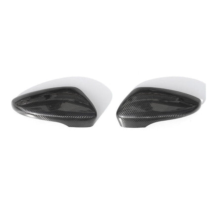 Spiegelkappen Spiegelabdeckung für VW Eos 2011-15 Kohlefaser Carbon Schwarz 2tlg