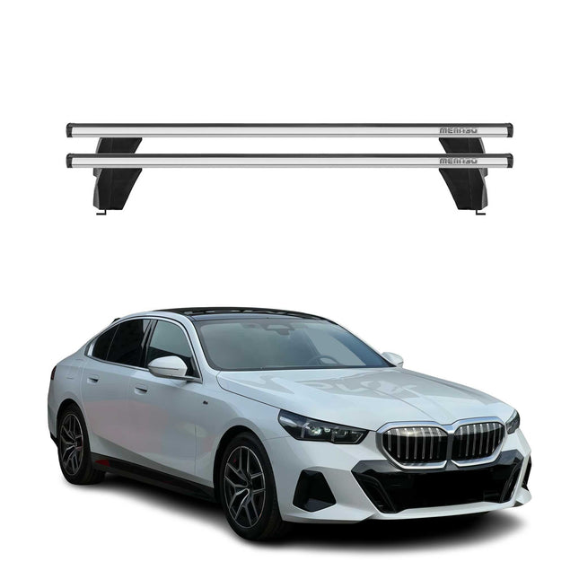 Menabo Dachträger Grundträger für BMW 5 G60 2024-2026 Alu Grau 2tlg