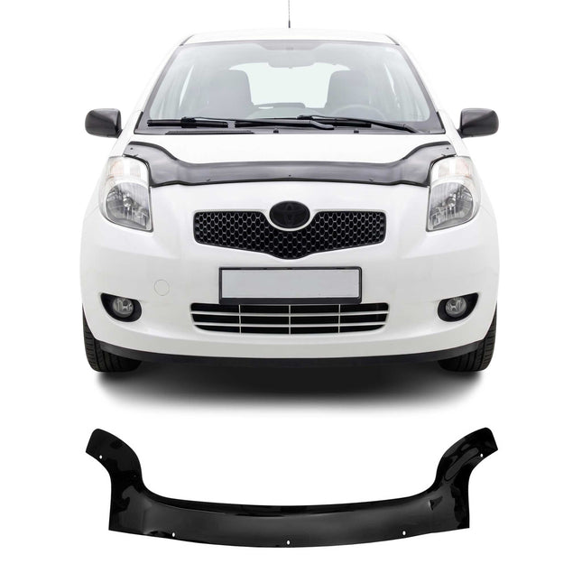 Motorhaube Deflektor Insekten Steinschlagschutz für Toyota Yaris 2005-11 Dunkel