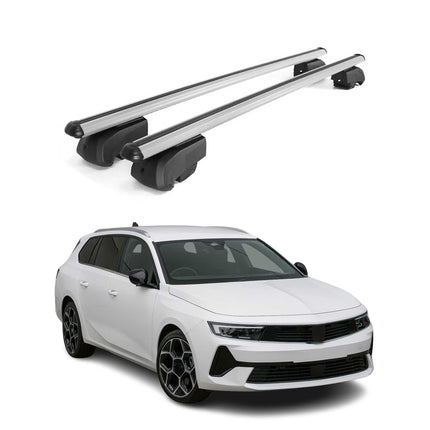 Dachträger Gepäckträger für Opel Astra L Sports Tourer 2021-2023 ABE Grau 2x