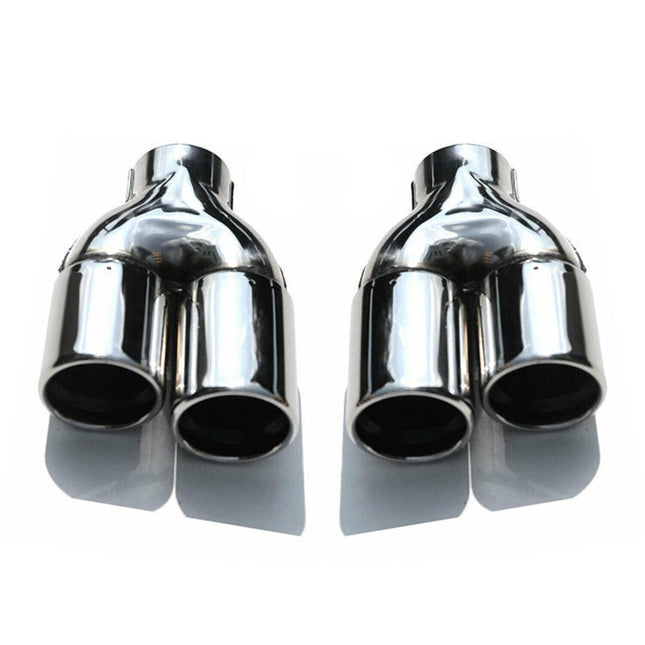 Auspuffblende Endrohr für Mercedes E Klasse C207 A207 2009-2016 Chrom 2tlg