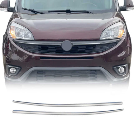 Kühlergrill Leisten Grillleisten für Fiat Doblo 2014-2022 Edelstahl Chrom 2tlg