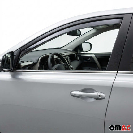 Windabweiser Regenabweiser für VW Touran 2003-2015 Dunkel Acryl 2tlg
