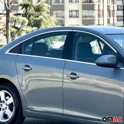Fensterleisten Zierleisten für Chevrolet Cruze 2009-2016 Edelstahl Chrom 12tlg