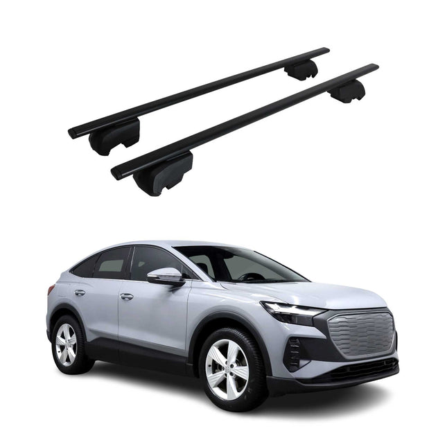 Dachträger Gepäckträger für Audi Q4 E-Tron 2021-2026 ABE Metall Schwarz 2x