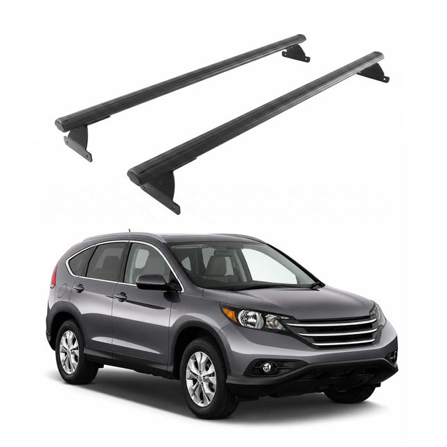 Dachträger Grundtäger für Honda CR-V IV 2013-2018 75kg Aluminium Schwarz 2 tlg