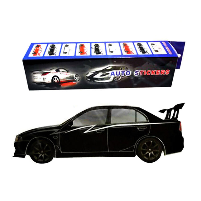 Autotattoo Seitenstreifen Dekorstreifen Zierstreifen Auto Aufkleber Weiß Design