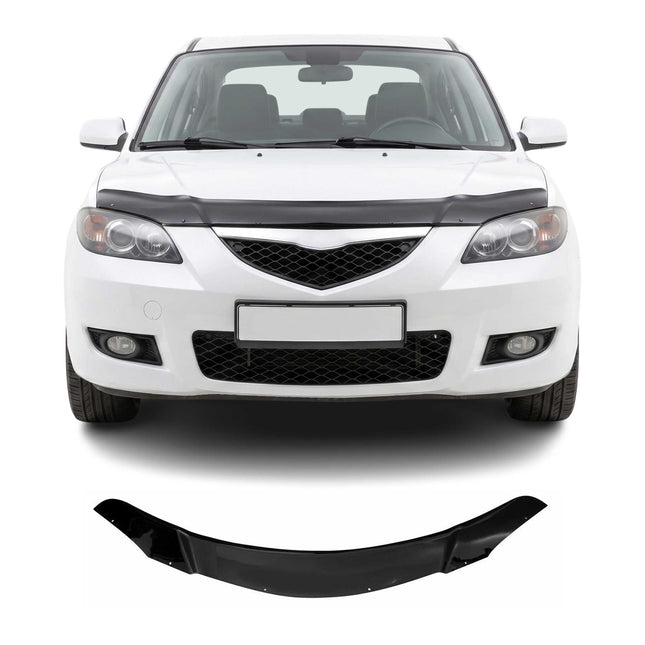 Motorhaube Deflektor Insektenschutz für Mazda 3 2003-2009 Stufenheck Dunkel