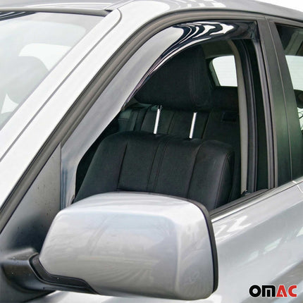 Windabweiser Regenabweiser für BMW X3 E83 2003-2010 Dunkel Acryl 2tlg