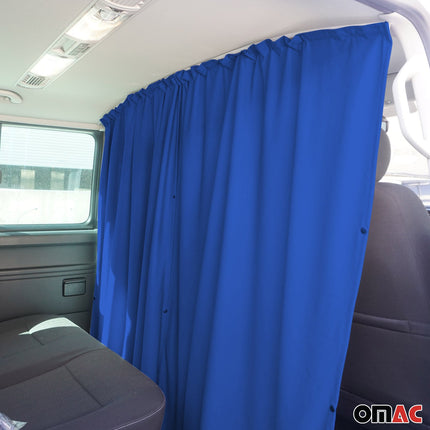 Maß Gardinen für Citroen Nemo Fahrerhaus Abtrennung Sonnenschutz Dunkelblau
