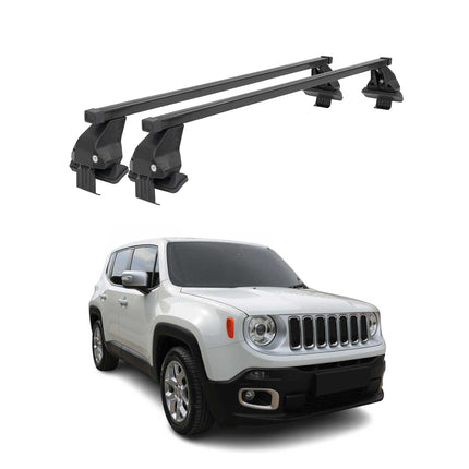 Menabo Dachträger Grundtäger für Jeep Renegade 2015-2025 50kg Schwarz 2x