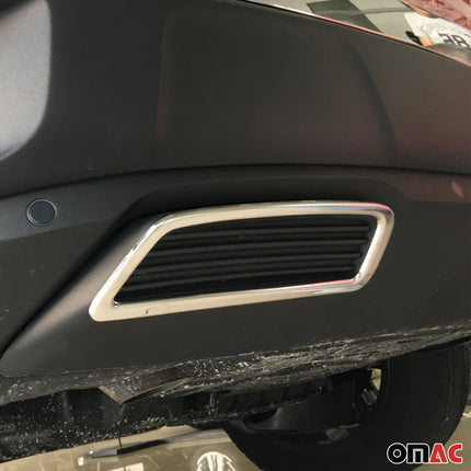 Chrom Satz Ladekantenschutz Kofferraum&Auspuffleiste für Peugeot 3008 2016-24