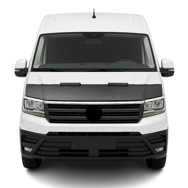 Haubenbra Steinschlagschutz Bonnet Bra für VW Crafter 2017-2026 Carbon Halb